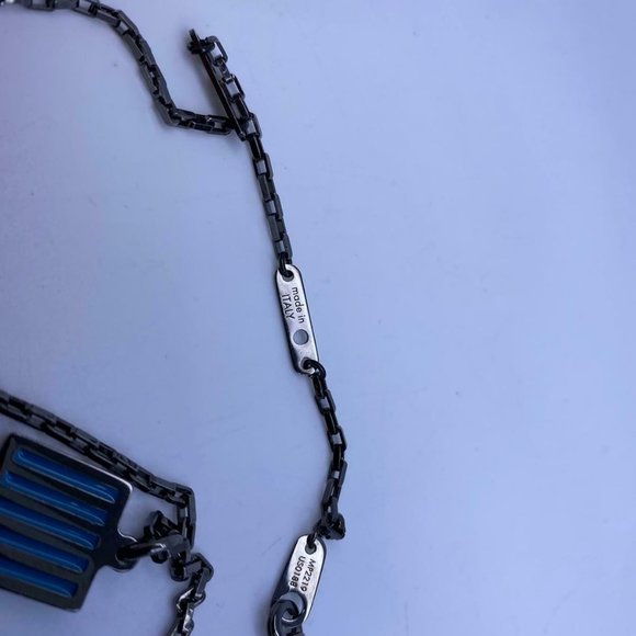 New Louis Vuitton Palladium Damier Color Necklace - Picture 3 of 9